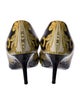 Versace Medusa Insignia Leather Pumps