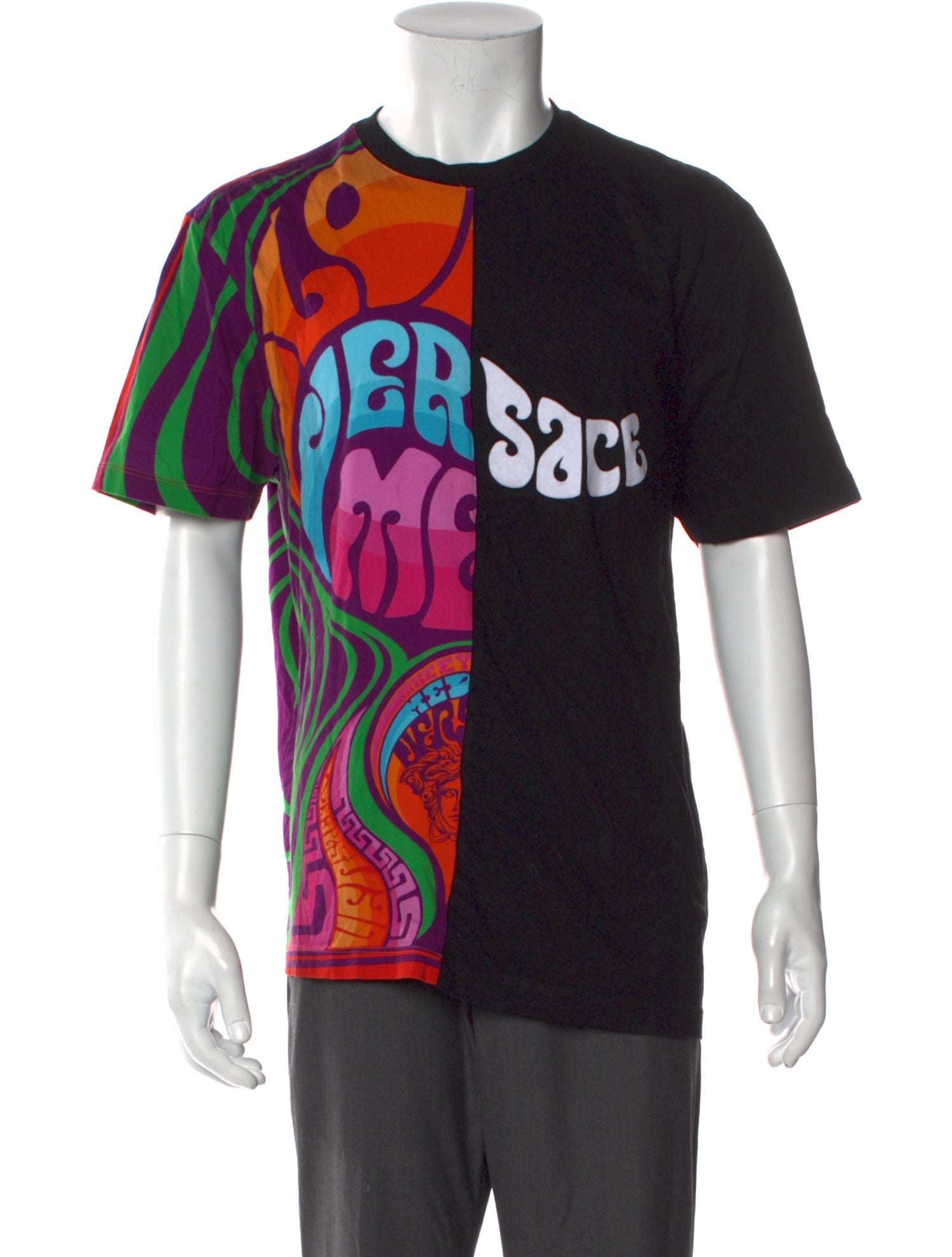 Versace Graphic Print Crew Neck T-Shirt