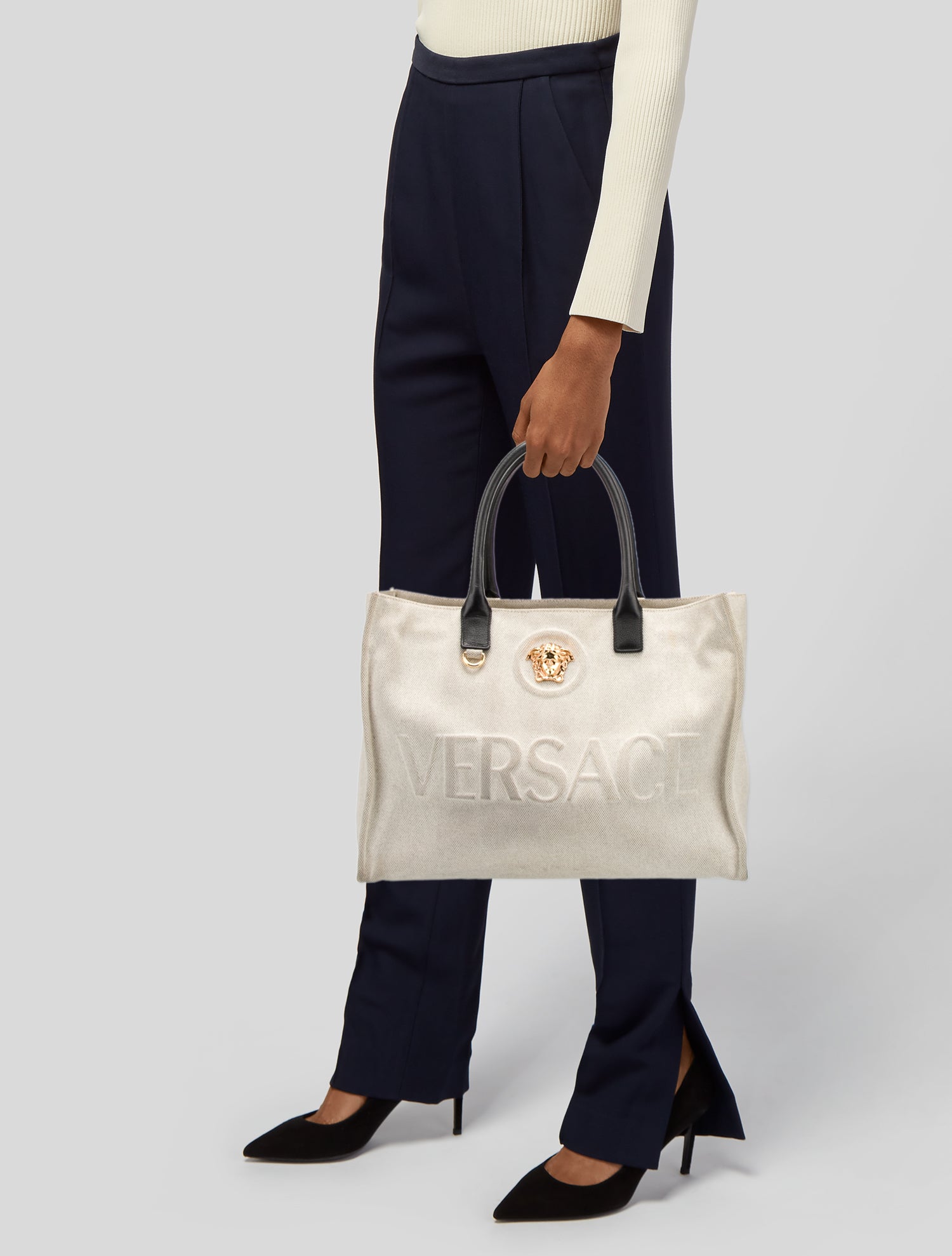 Versace Canvas Tote