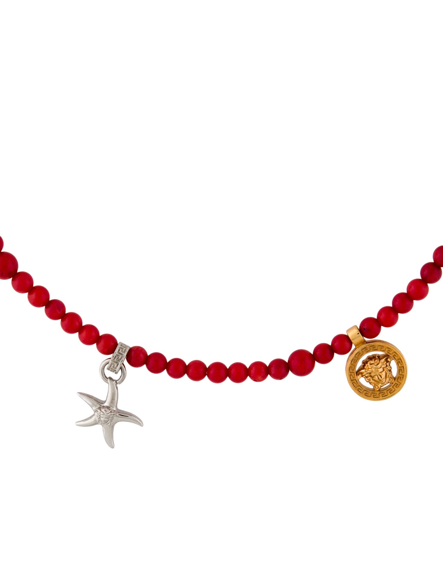 Versace Barocco Sea Beaded Necklace