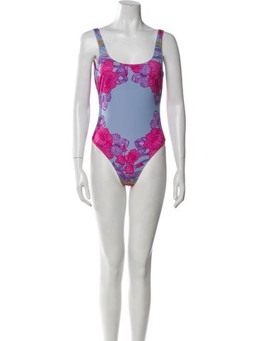 Versace Swimwear Printed One-Piece XS