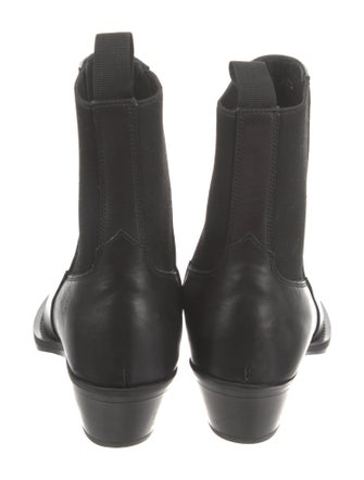 Versace Grecca Pattern Leather Western Boots