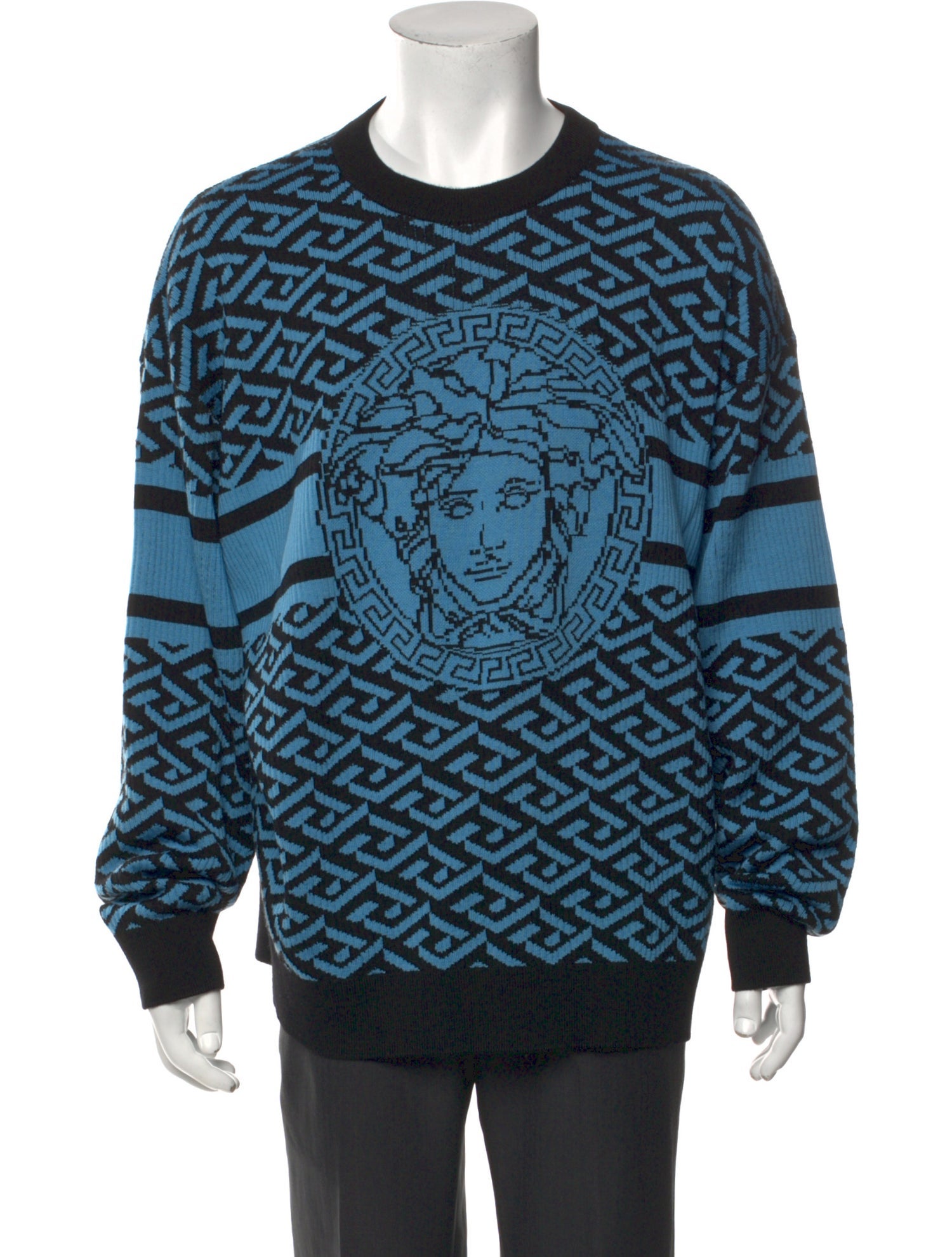 Versace Wool Printed Pullover