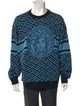 Versace Wool Printed Pullover