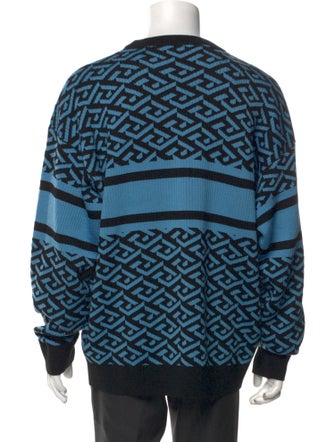 Versace Wool Printed Pullover