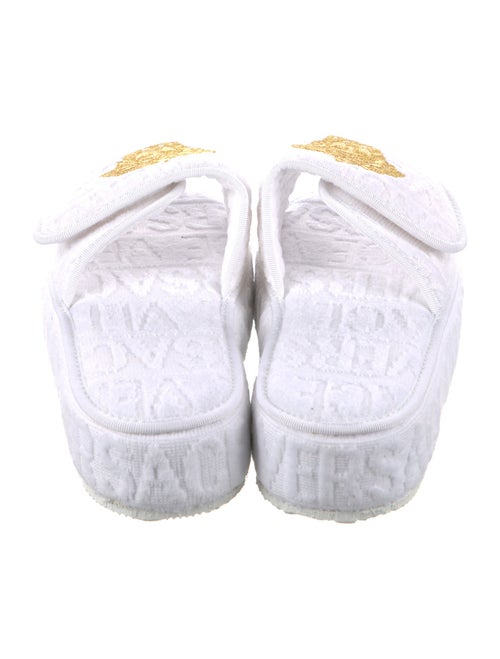 Versace Medusa Insignia Terry Cloth Slides