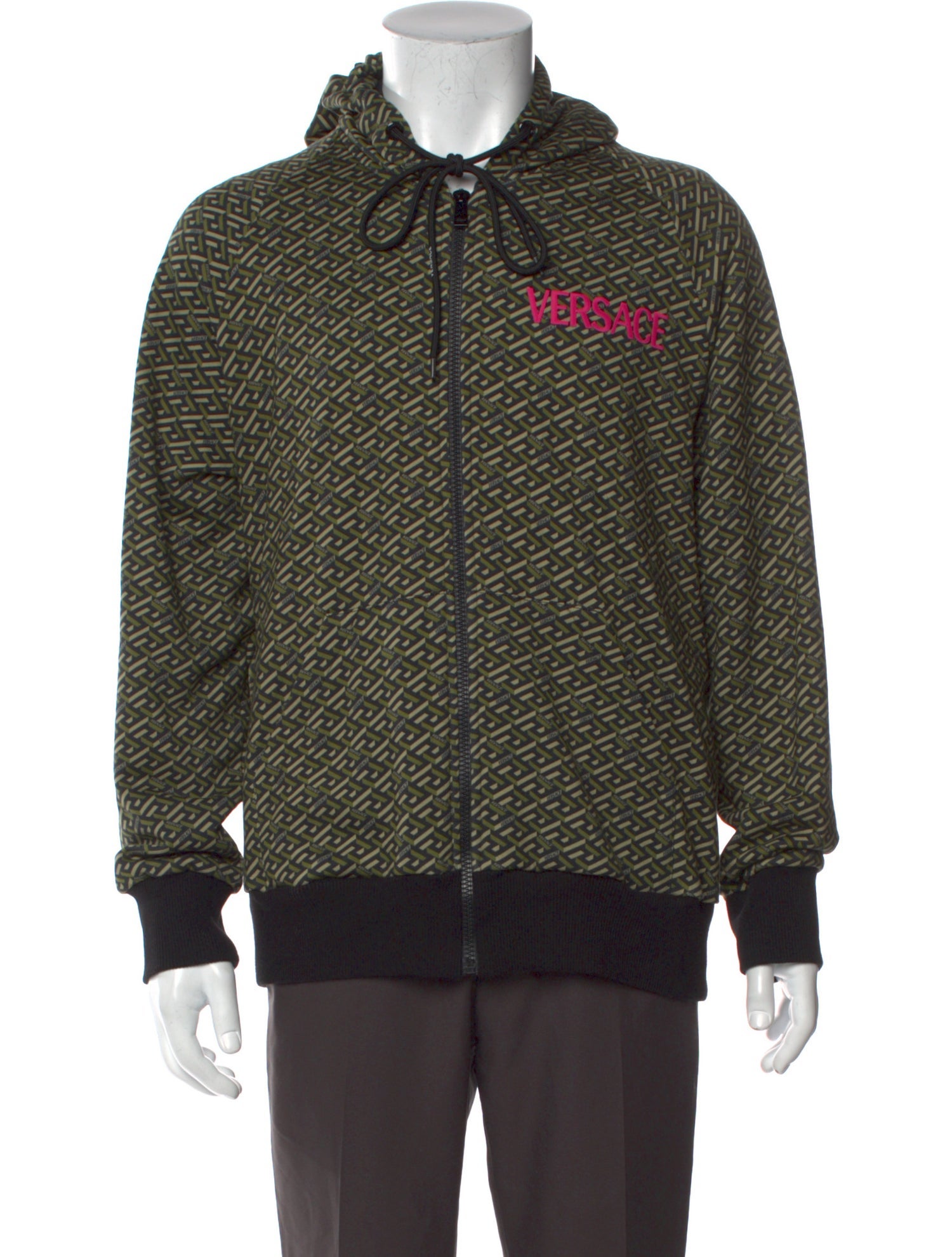 Versace Printed Crew Neck Hoodie