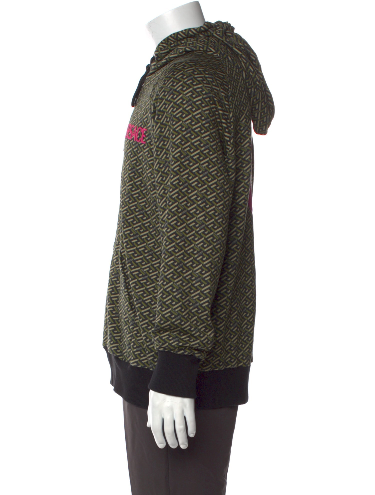 Versace Printed Crew Neck Hoodie