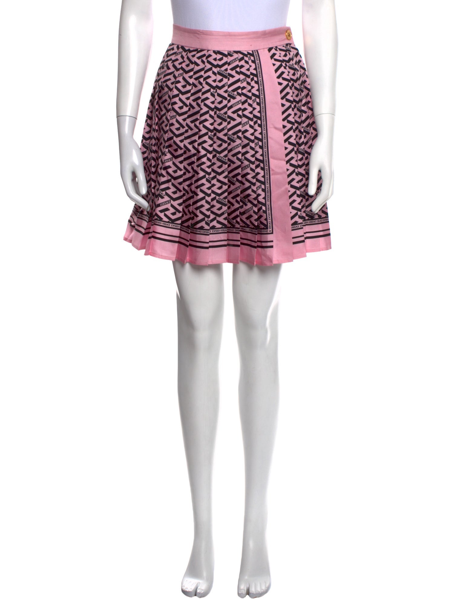 Versace Silk Mini Skirt