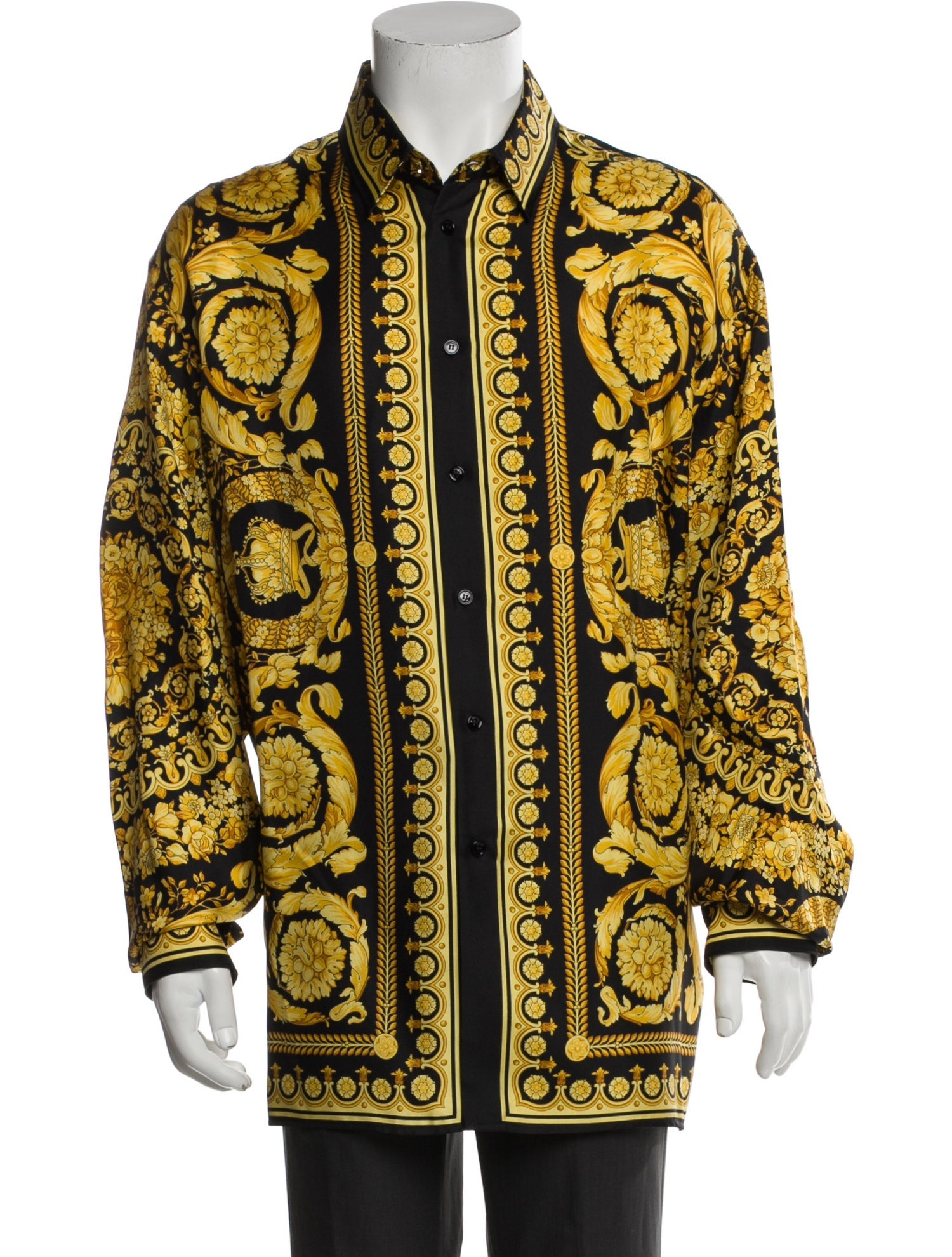 Versace Silk Striped Shirt