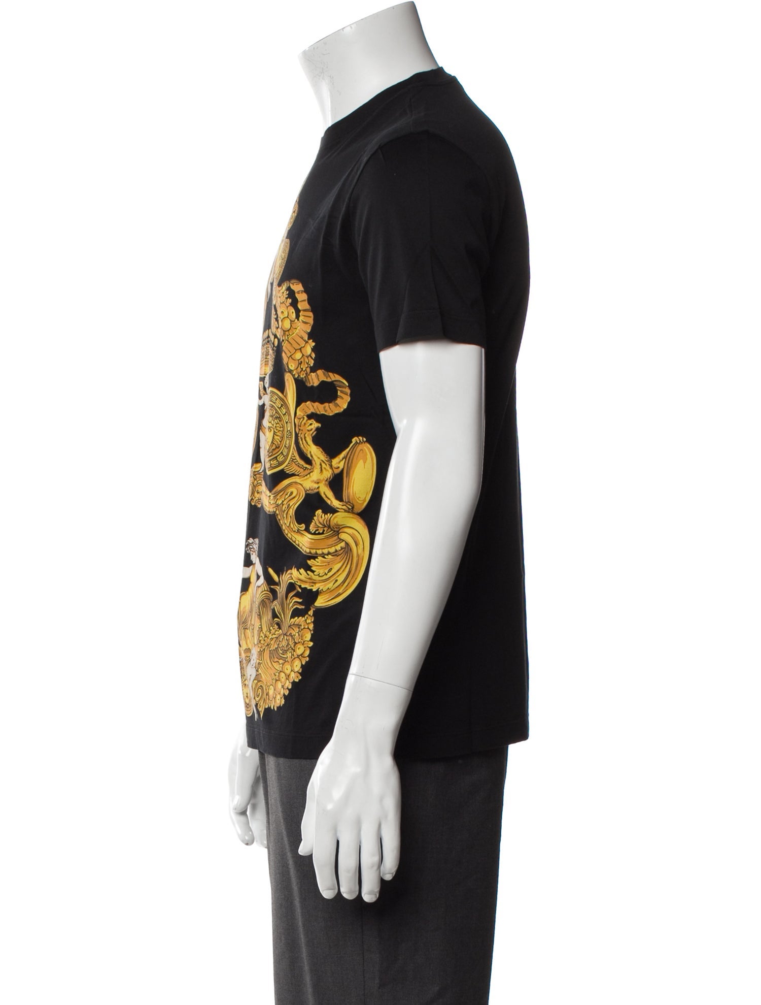 Versace Printed Crew Neck T-Shirt