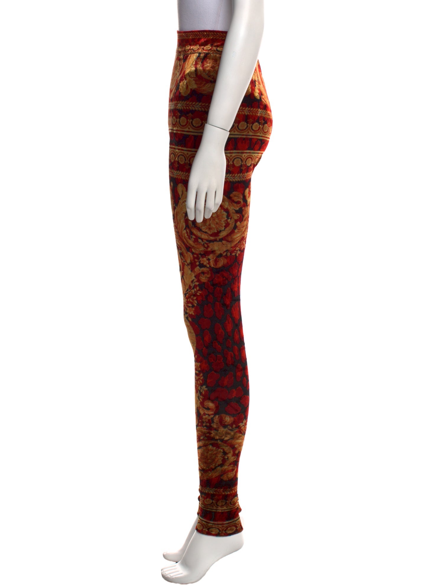 Versace Printed Skinny Leg Pants