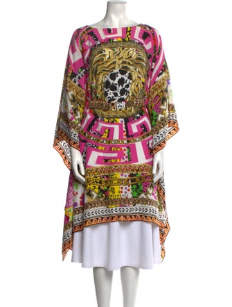 Versace Printed Bateau Neckline Sweater