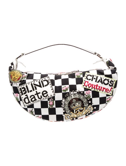 Versace Canvas Top Handle Bag