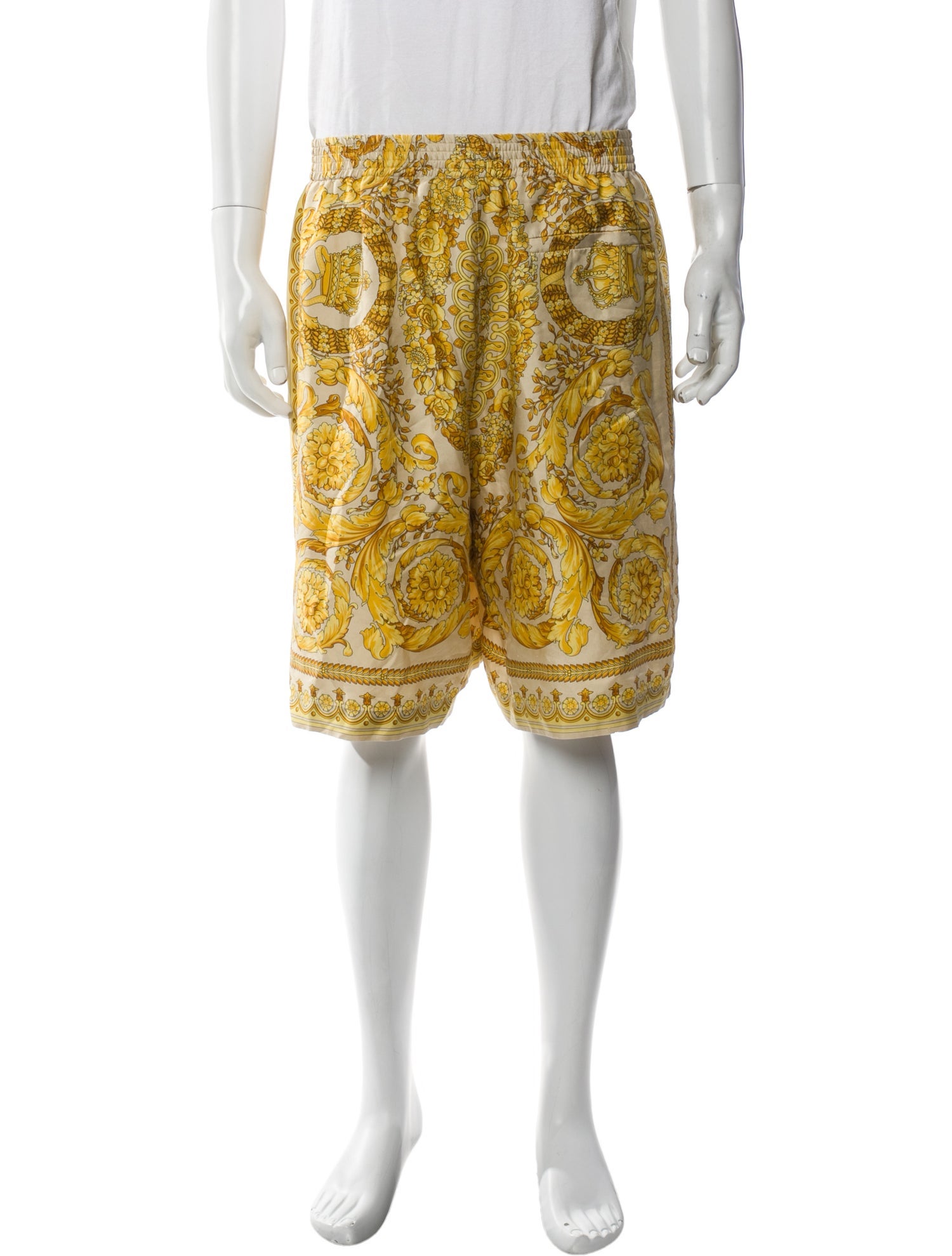 Versace Silk Jogger Shorts