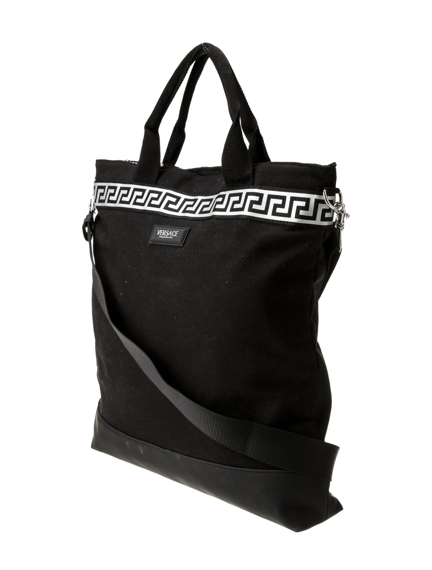 Versace Canvas Top Handle Bag