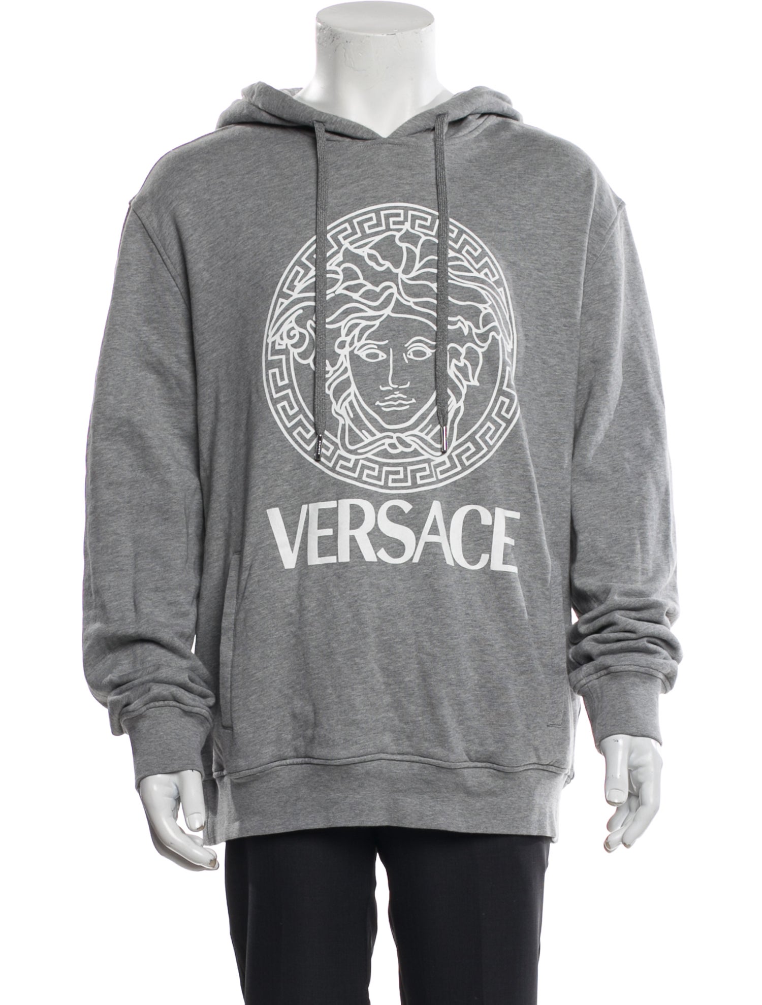 Versace Graphic Print Crew Neck Hoodie