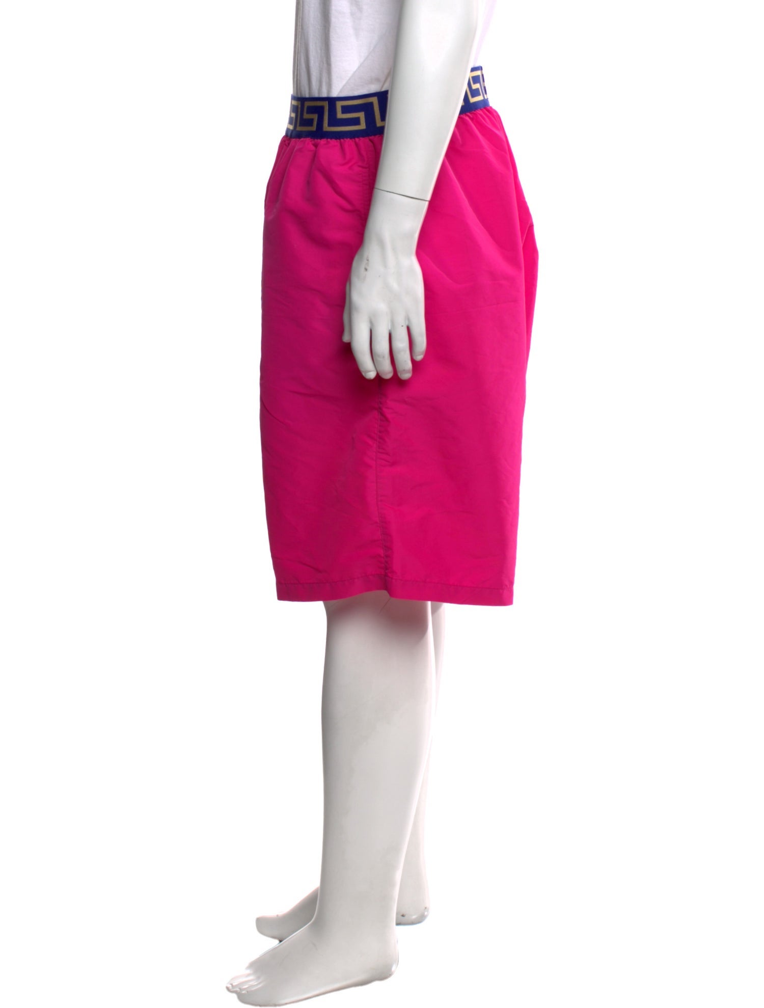 Versace Embroidered Accent Swim Trunks