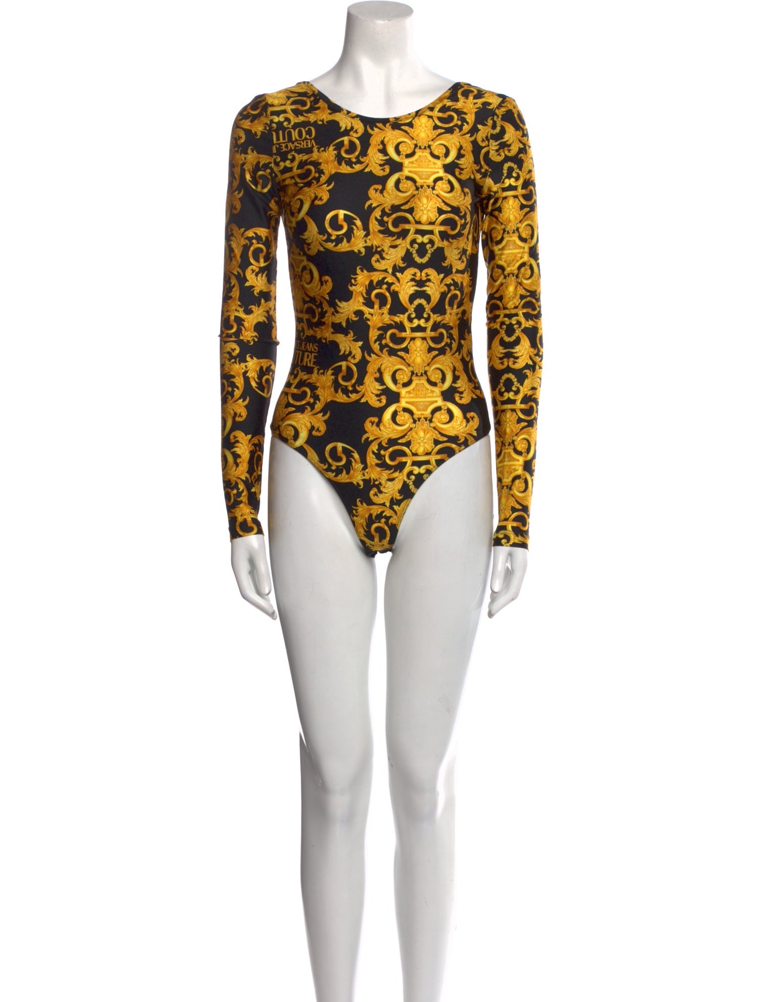 Versace Jeans Couture Nylon Printed Bodysuit