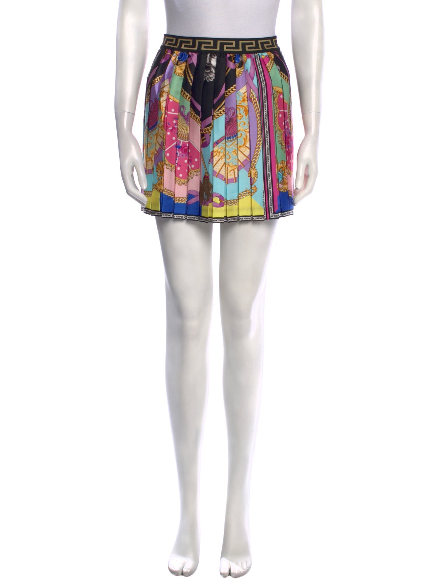 Versace Silk Mini Skirt