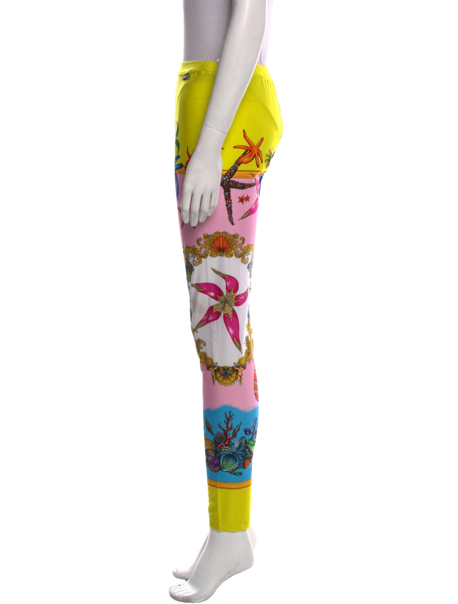 Versace Printed Skinny Leg Pants