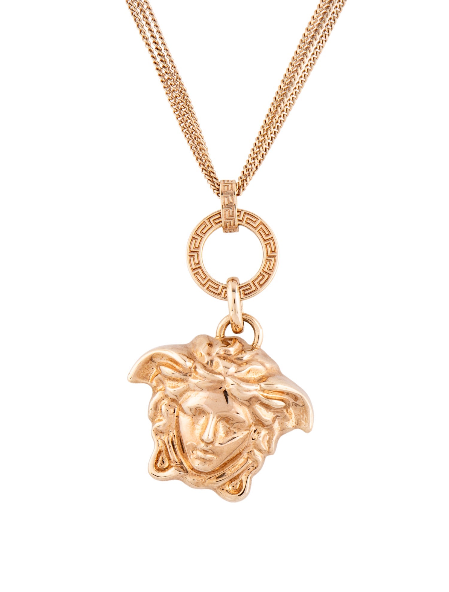Versace Medusa Head Multistrand Pendant Necklace