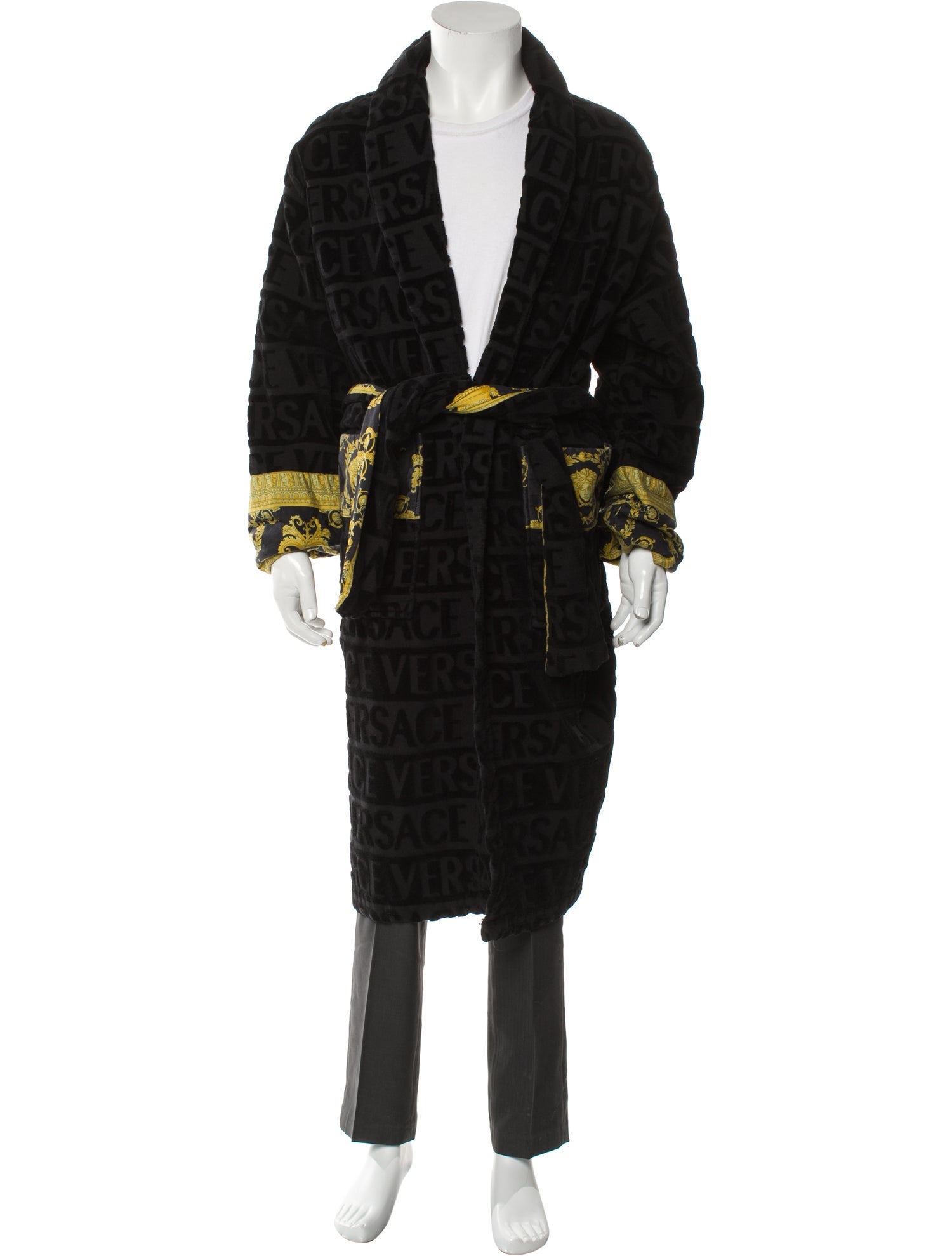 Versace Graphic Print Robe