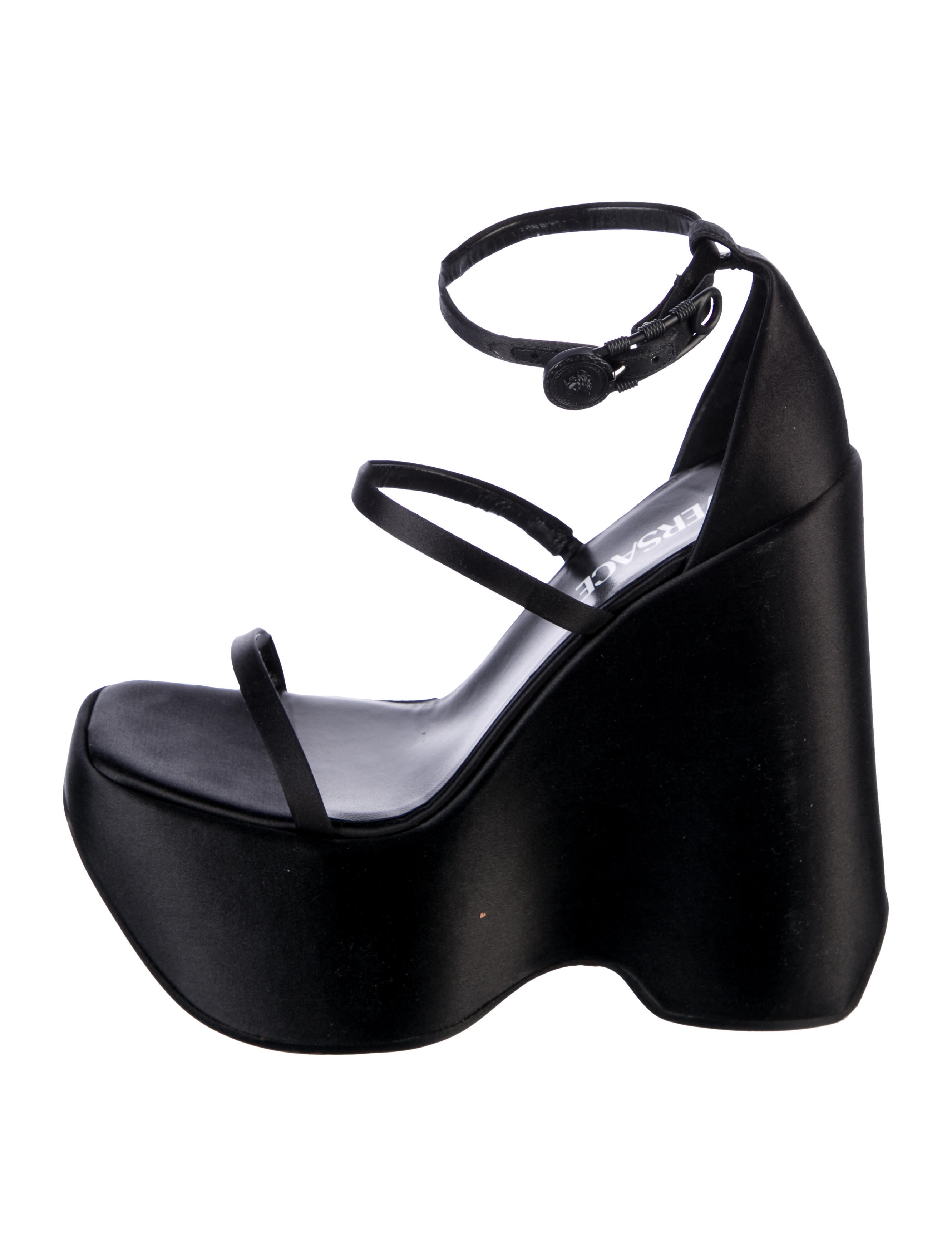 Versace Satin Gladiator Sandals