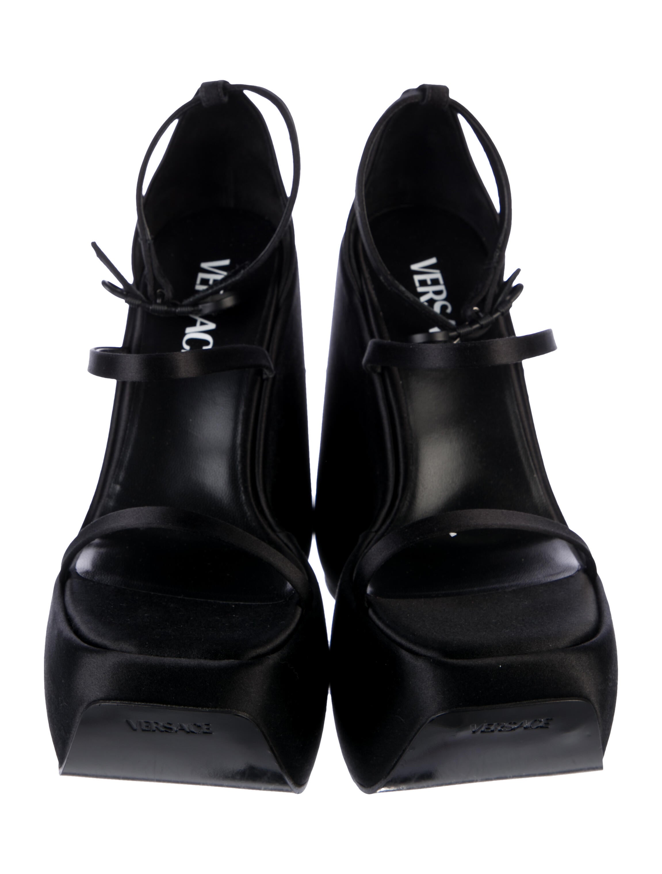 Versace Satin Gladiator Sandals