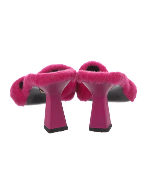 Versace Medusa Insignia Shearling Slides