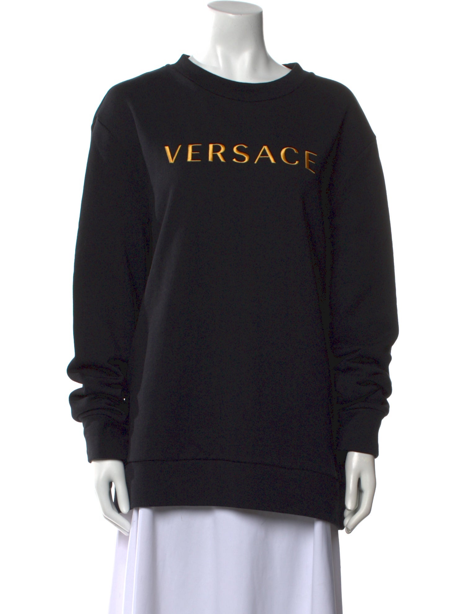 Versace Graphic Print Crew Neck Sweatshirt