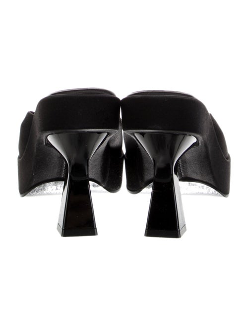 Versace Satin Crystal Embellishments Slides
