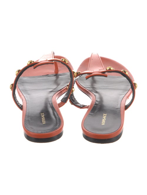 Versace Leather Flip Flops