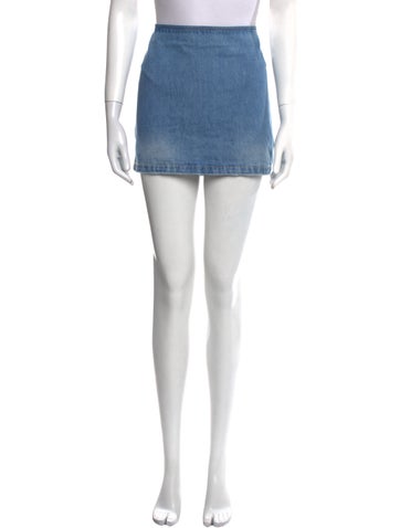 Versace Skirts Leather Trim Embellishment Mini Skirt S