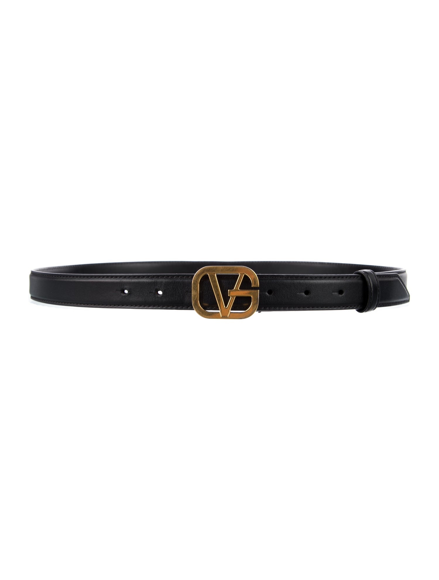 Versace Skinny Leather Belt