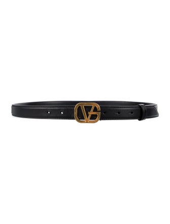 Versace Skinny Leather Belt