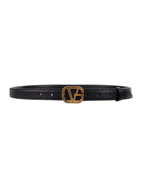 Versace Skinny Leather Belt