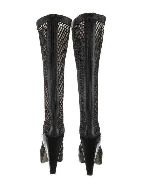 Versace Mesh Accents Sock Boots