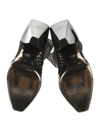 Versace Mesh Accents Sock Boots