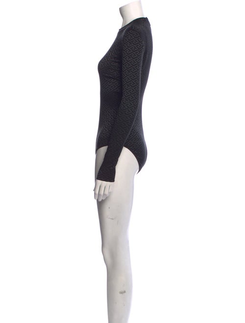 Versace Crew Neck Long Sleeve Bodysuit