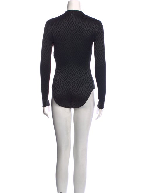 Versace Crew Neck Long Sleeve Bodysuit