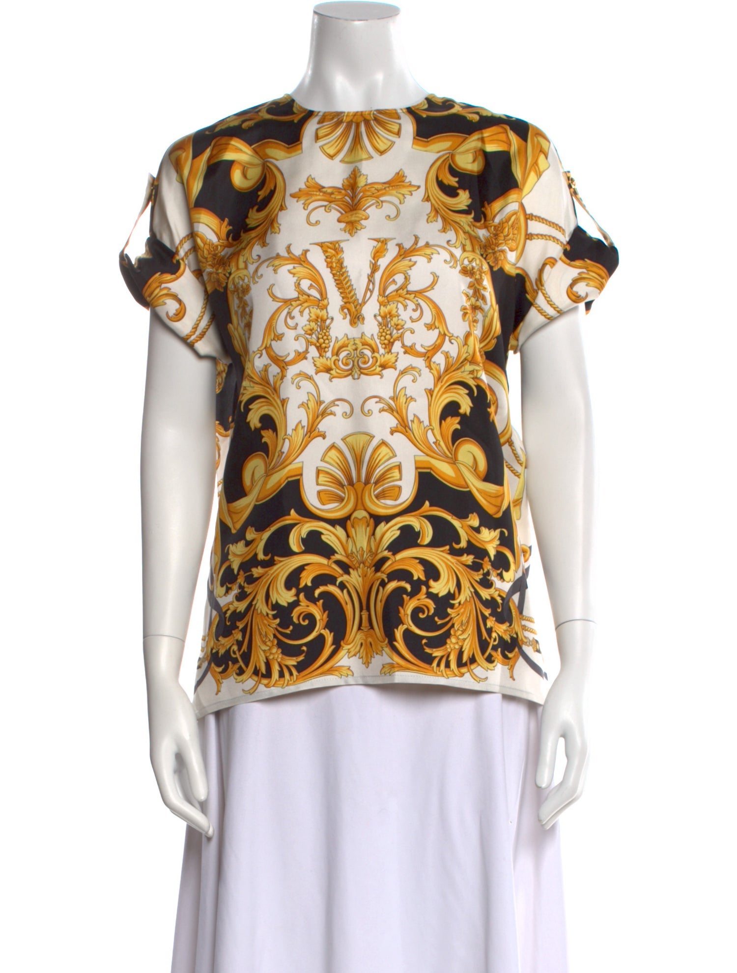 Versace Silk Printed Blouse