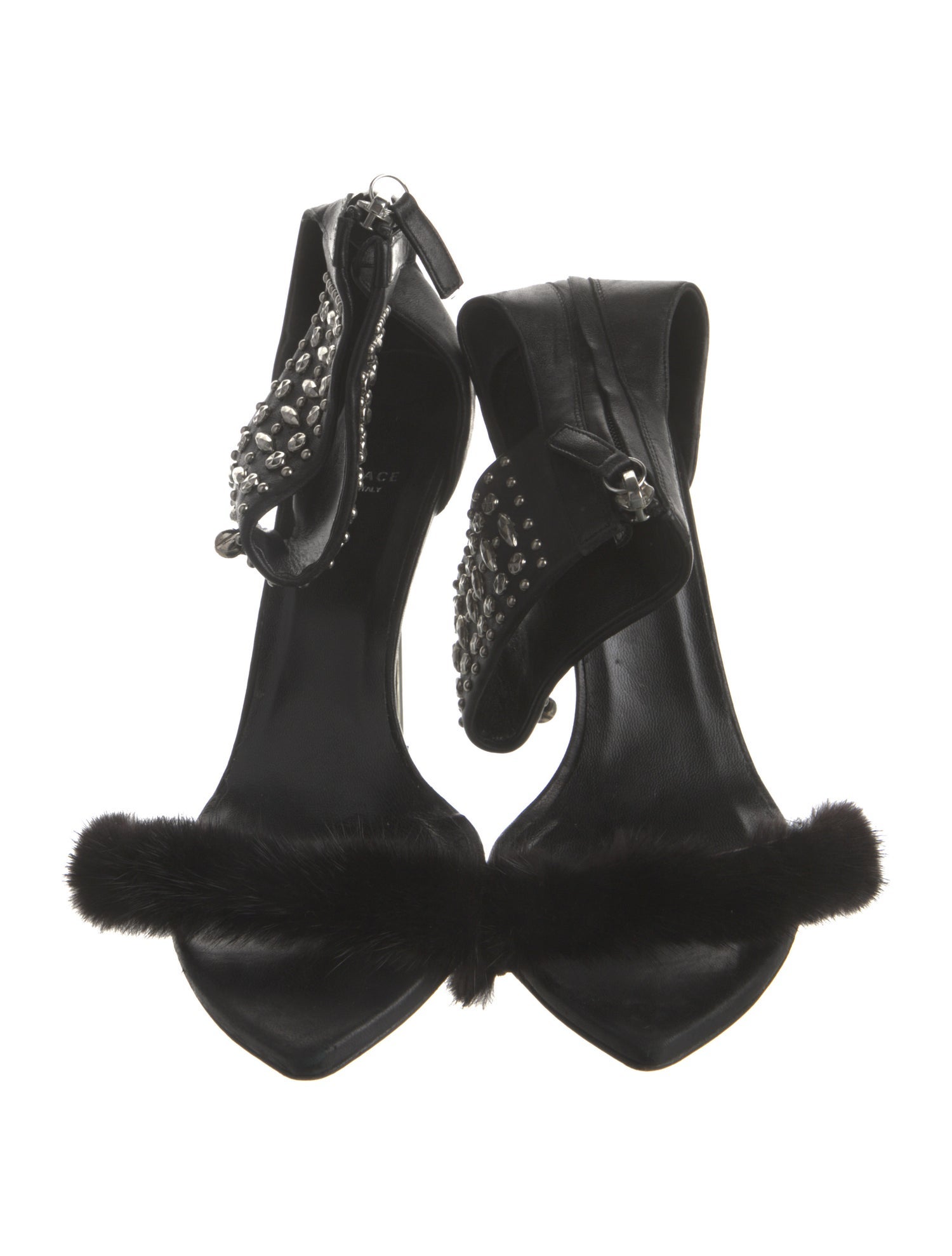 Versace Leather Gladiator Sandals