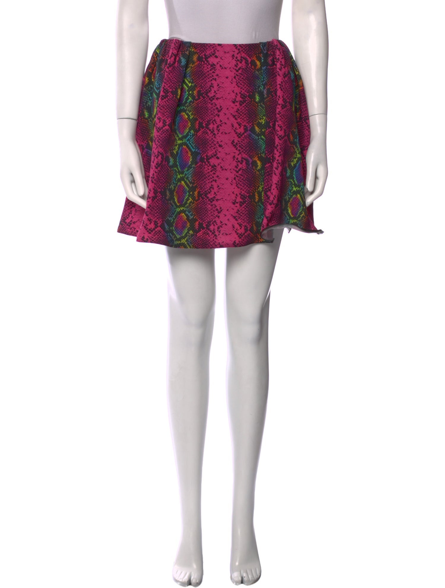 Versace Animal Print Mini Skirt