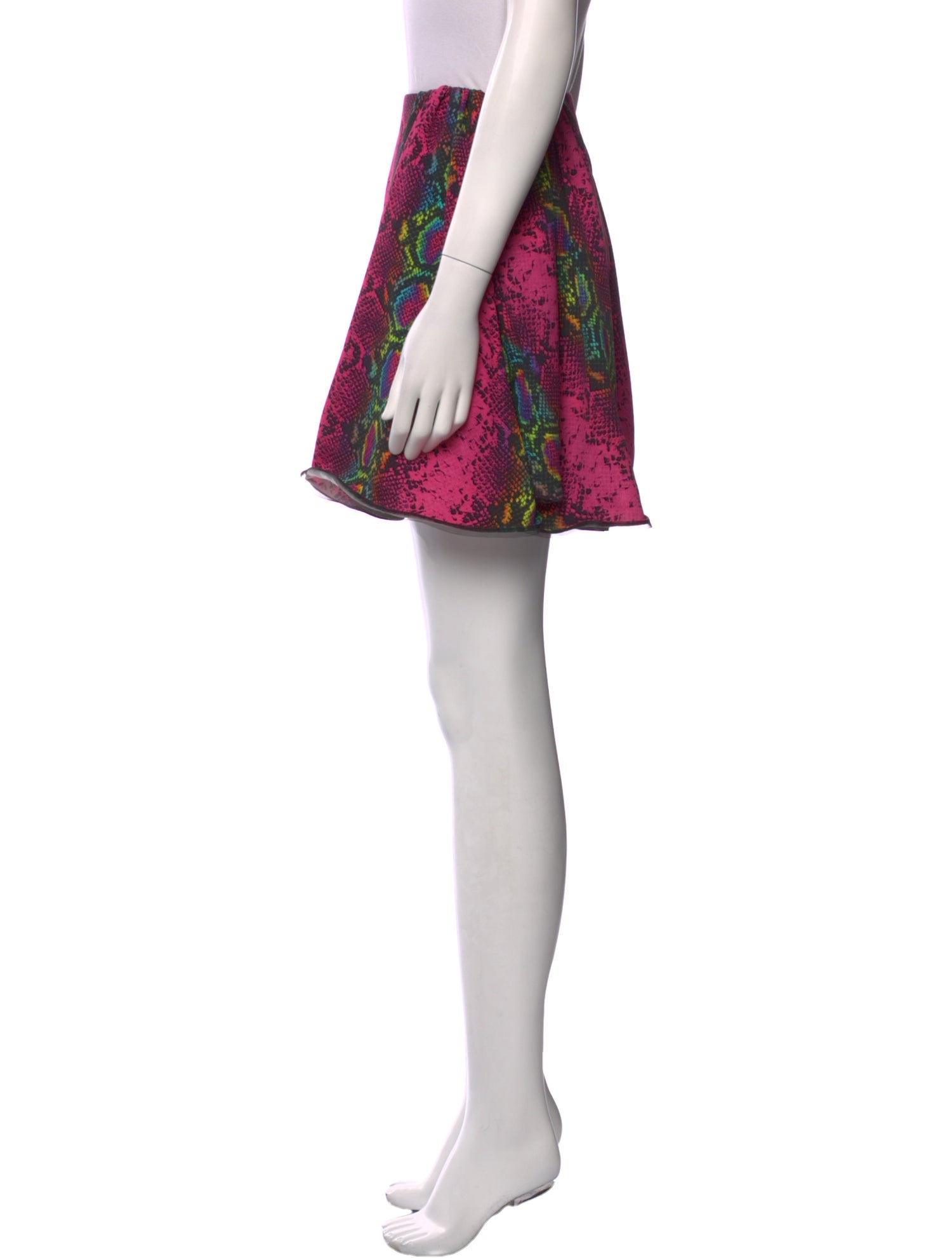 Versace Animal Print Mini Skirt