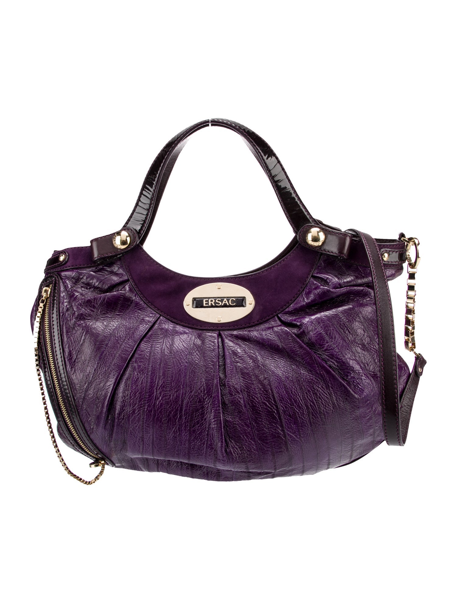 Versace Leather Top Handle Bag