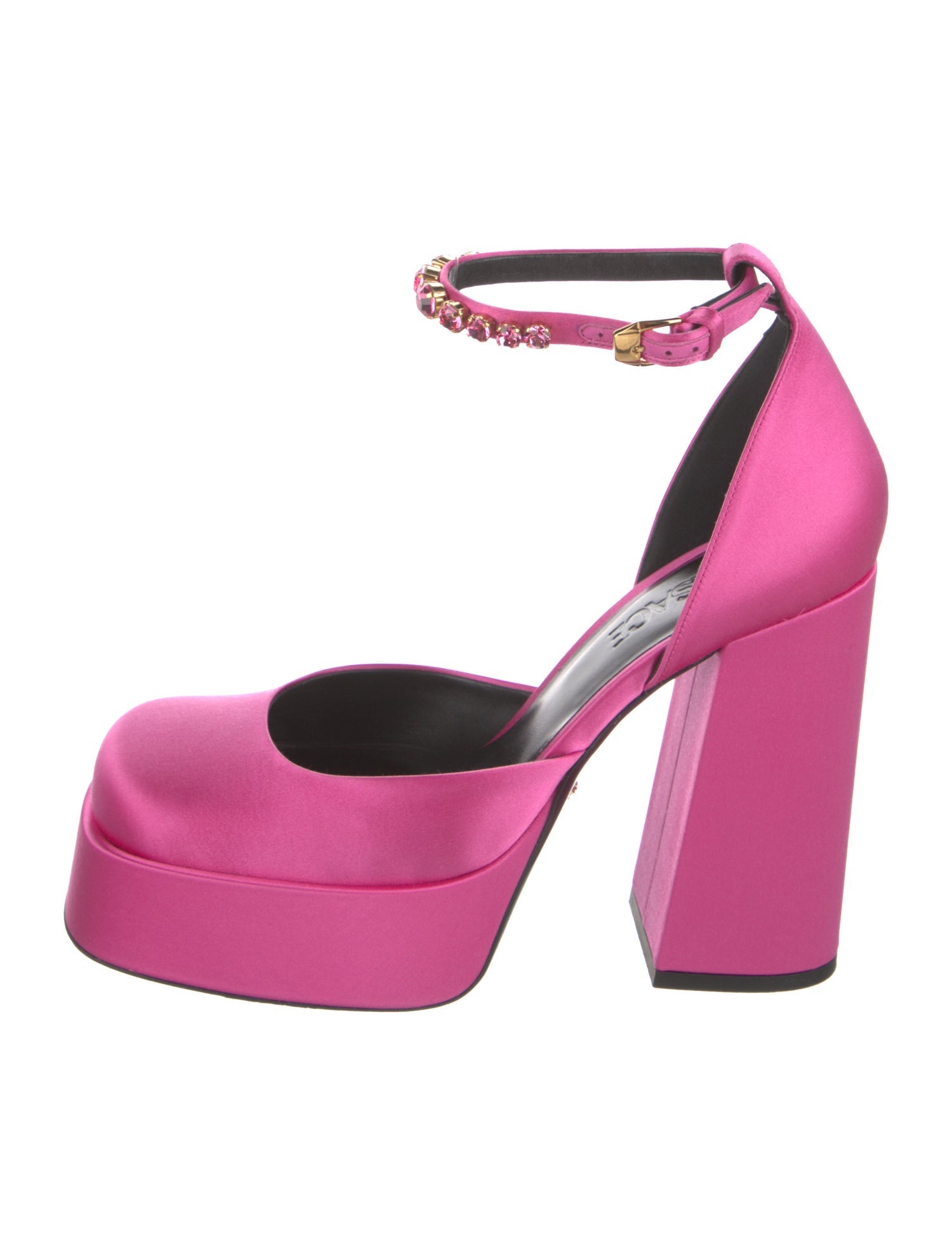 Versace Satin D'Orsay Pumps