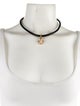 Versace Leather Collar Pendant Necklace