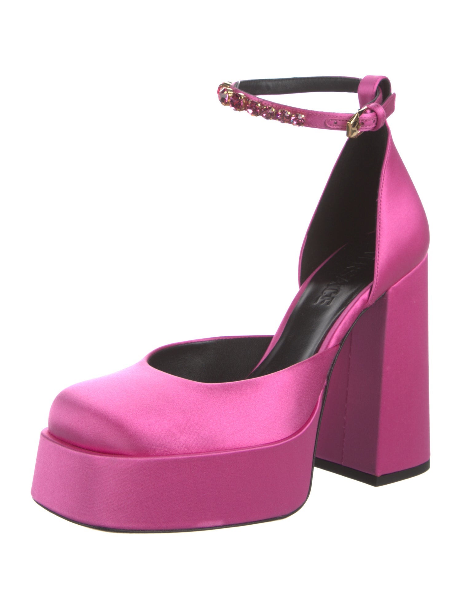 Versace Satin D'Orsay Pumps