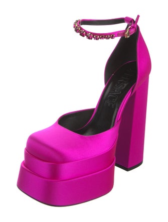 Versace Satin D'Orsay Pumps